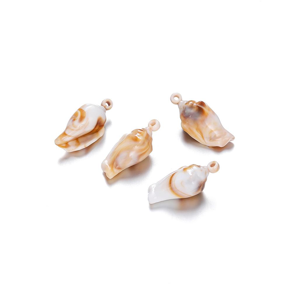 10 шт. Пластиковые акриловые ракушки в форме морской звезды, бусины-шармы для браслета, ожерелья, аксессуары для самостоятельного изготовления ювелирных изделий