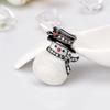 Cute Christmas Snowman Brooch Fashion Versatile Alloy Creative Mini Brooch Women'S Costume Accessories Trendy Corsage Gift