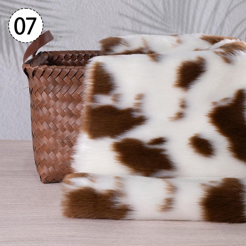 50cm Imitation Deer Spotted Plush Fabric Leopard Print Pattern Short Plush Fabric for Fur Clothing Handmade DIY Material