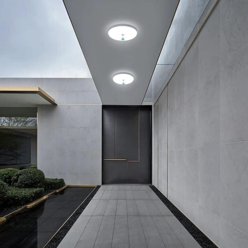 Светодиодный потолочный светильник Светодиодный плоский потолочный светильник Водонепроницаемый 6000K Светодиодный тонкий круглый потолочный светильник для ванной комнаты Гостиная Спальня Кухня