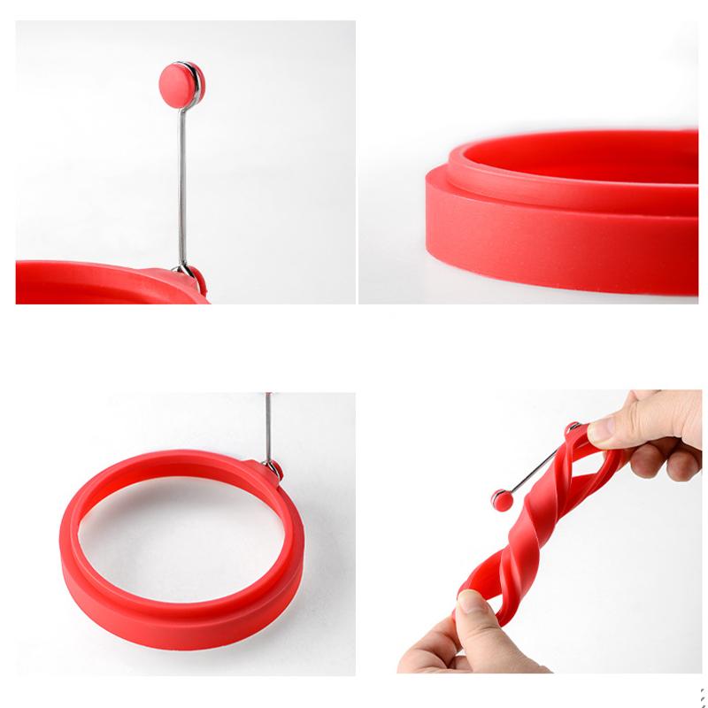 2 шт. большие формы для омлета на завтрак, жареные яйца, пищевая силиконовая форма для яиц, блинов, кулинарная форма для жарки яиц, кухонный гаджет