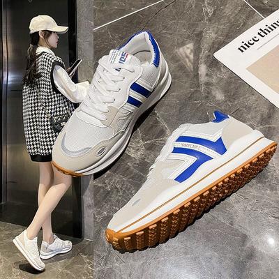 Кроссовки женские осенние новые резиновые мягкие подошвы цвета соответствия модные кроссовки Muffin Bottom досуг Cortez смешанная партия