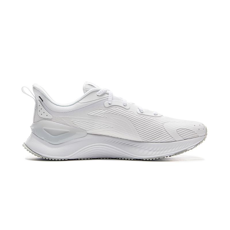 Li-Ning Модная спортивная удобная амортизация противоскользящая износостойкая низкая повседневная обувь для бега мужские кроссовки стандартный белый ARHV021-3