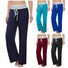 Women Wide Leg Pants Casual Stretch Yoga Pant   Pants Splicing Pants