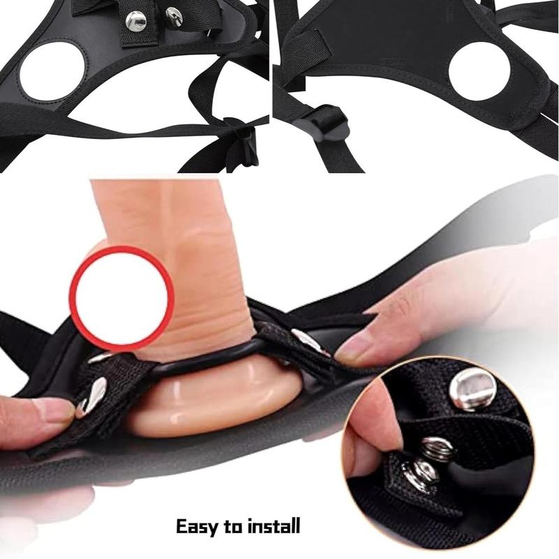 Women Chastity Belt SM Erotic Sex Toy Bondage Strap On Dildo Adjustable Belt Lesbian Trousers for Butt Plug and Dildo Fetish Toy