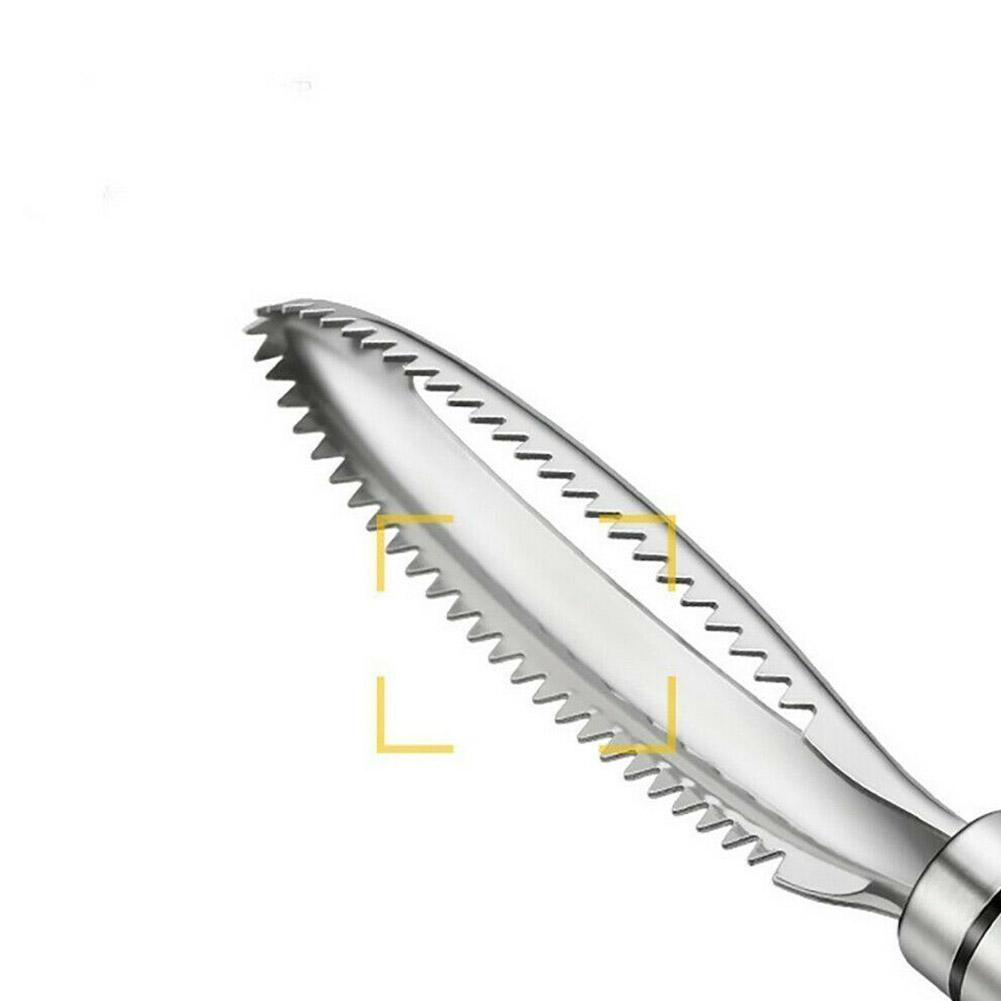 Ручная очистка от чешуи рыбы из нержавеющей стали, универсальный очиститель, скребок для чешуи рыбы