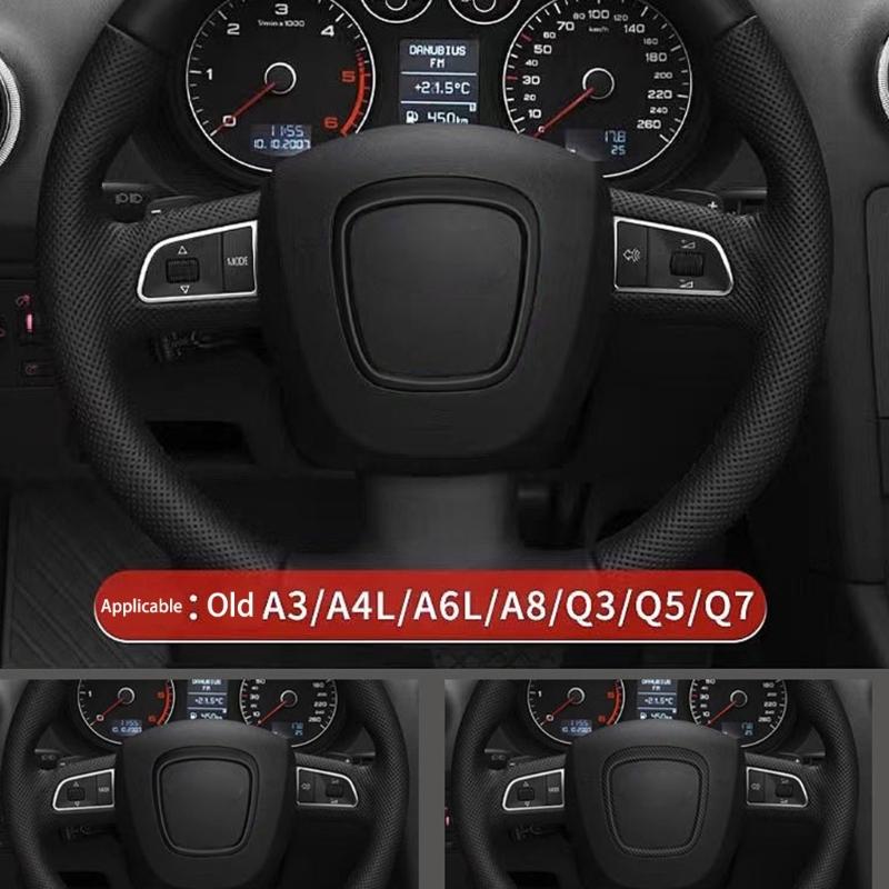 ABS Накладка на руль Маленькие улучшения Роскошная накладка на руль ABS Автоаксессуары подходят для A4L/A6L