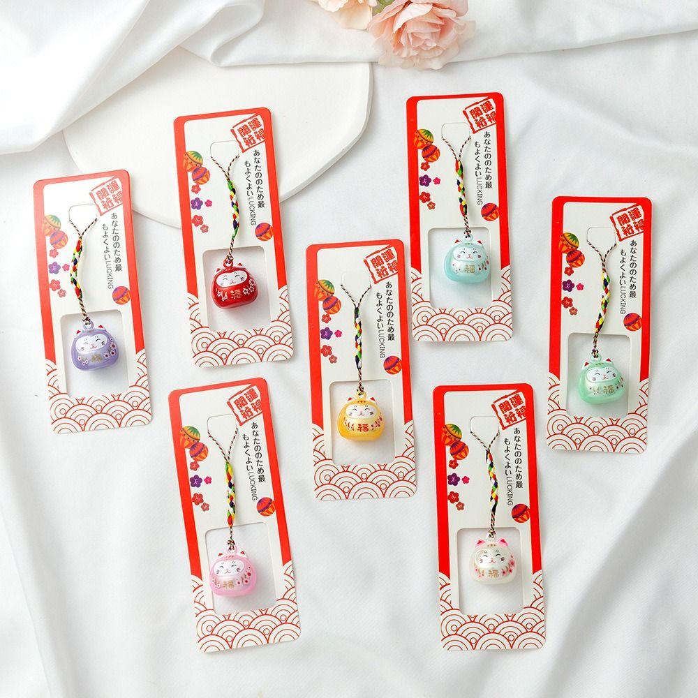 Creative Gift Cat Bells Pendant Bring Wealth Car Bag Pendant Key Chain Lucky Cat Keychain