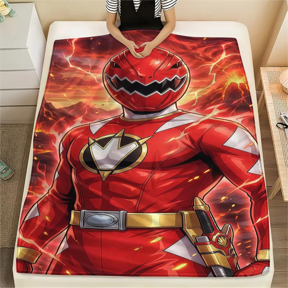 Super Sentai Soft Flannel Blanket, Print for Bedrooms Sofas Beds, Suitable for Travel Picnic Chair -HE73