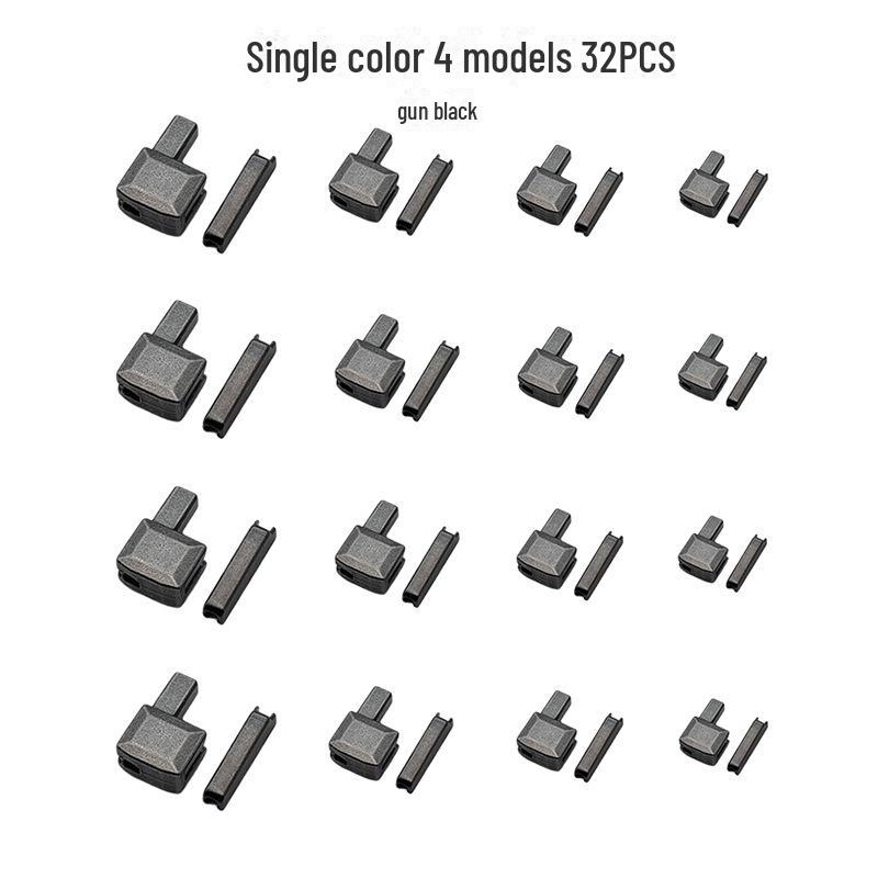Комплект для ремонта металлической молнии с аксессуарами для двухстороннего открывания