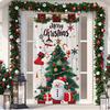 Рождественский баннер на дверь Веселого Рождества Декор для дома 2025 Рождественский подвесной декор для стены/двери Навидад Ноэль С Новым годом Подарок 2026