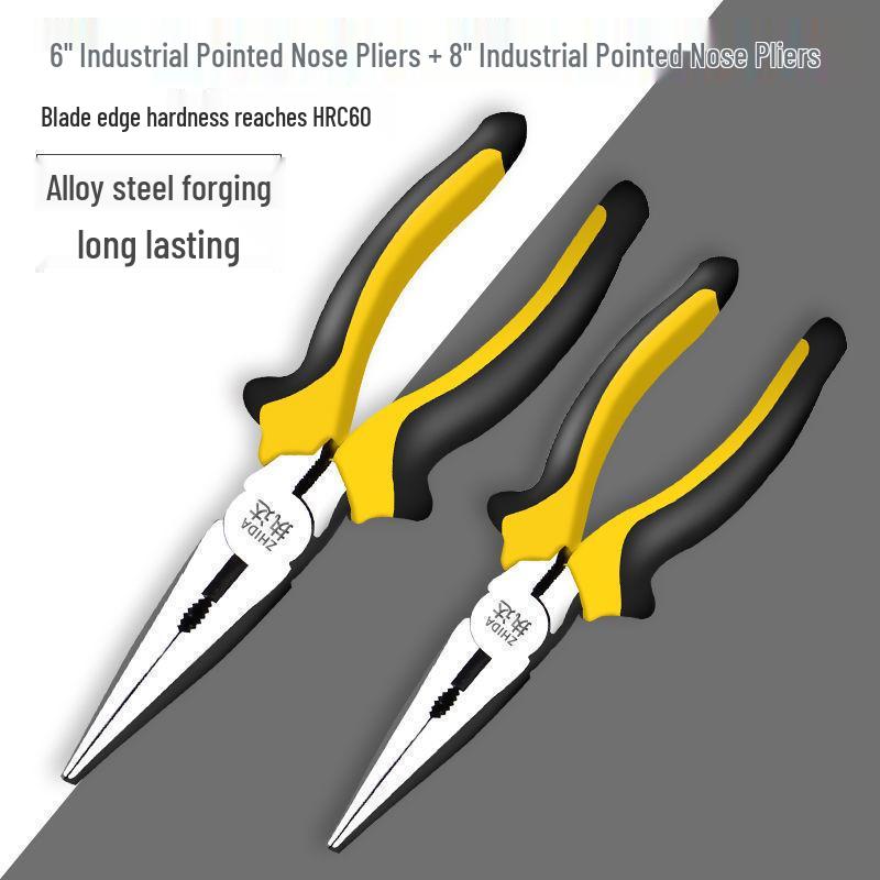 Многофункциональные плоскогубцы Knipex для электромонтажных работ, с тонкими губками и для диагональной резки проводов.
