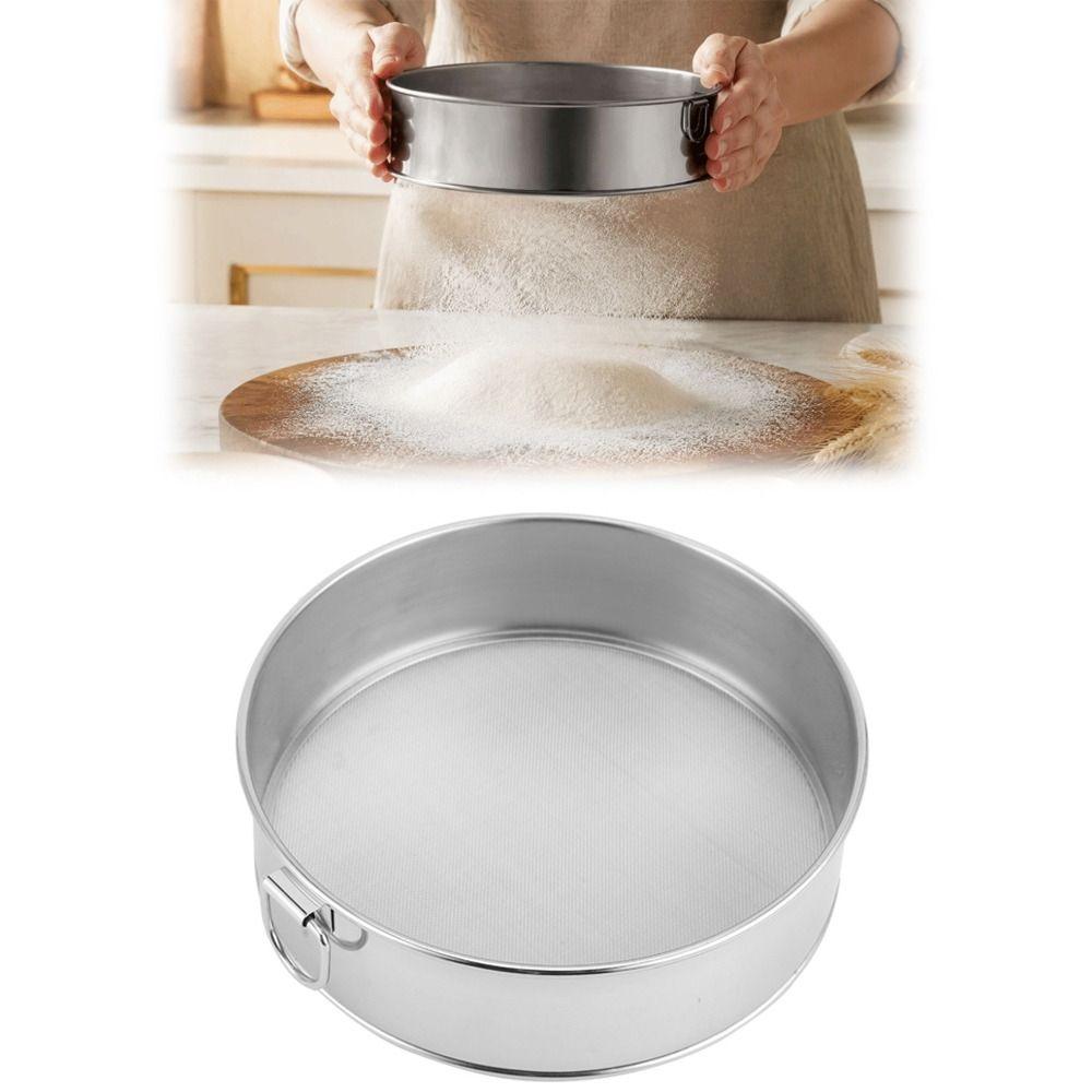 304 Stainless Steel Baking Sieve 15cm Powder Sifter Durable Flour Sifter Pie Making