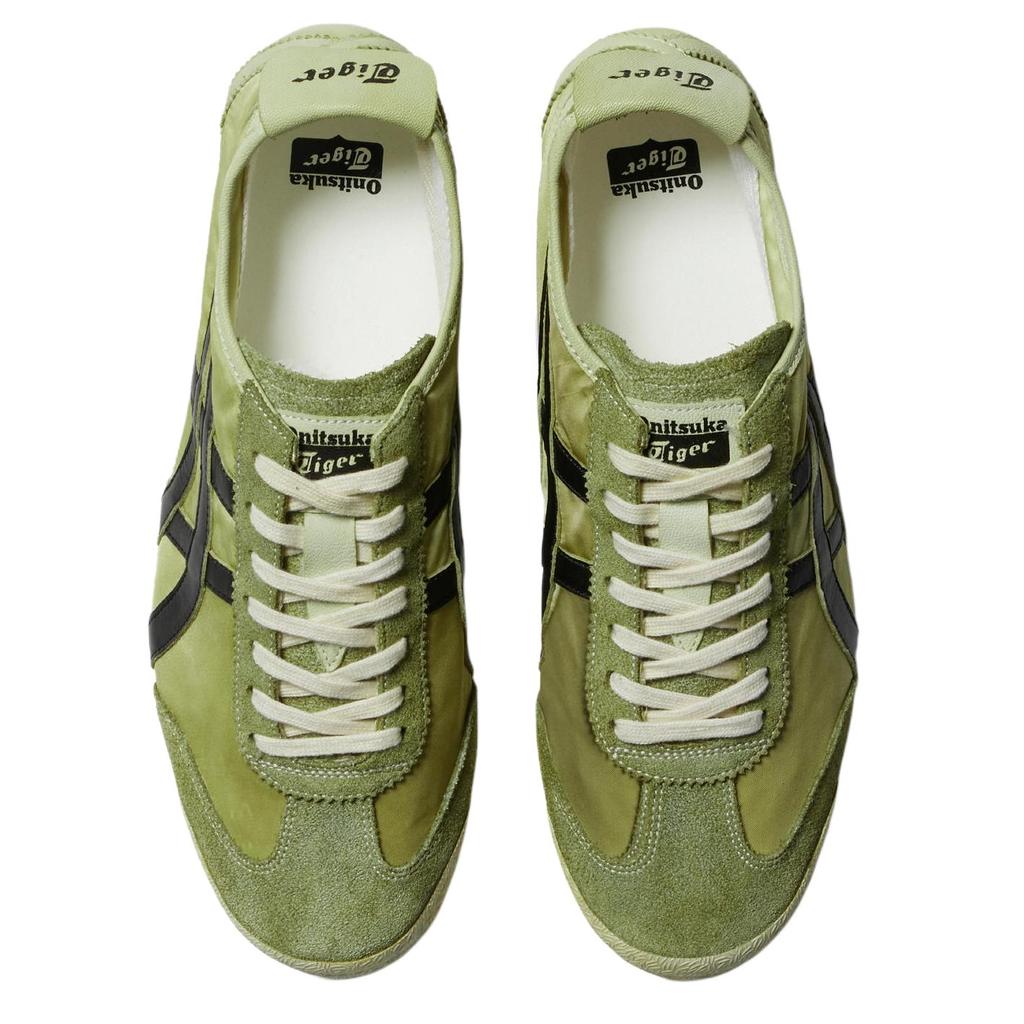 ONITSUKA TIGER MEXICO 66 Противоскользящие Износостойкие Низкие Повседневные Кроссовки Унисекс Зеленые Черные 1183C460-300