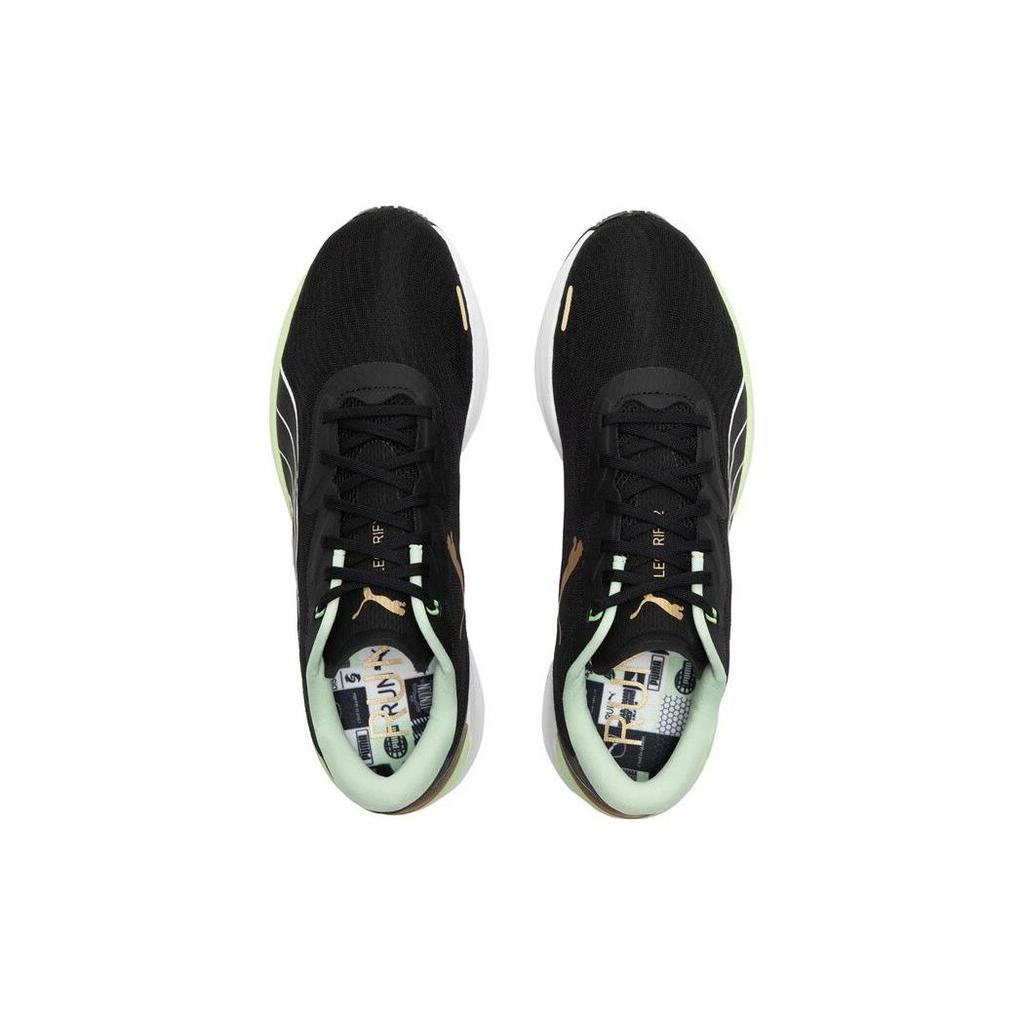 Puma Electrify Nitro 2 Удобная ткань Нескользящие Прочные Низкие Повседневные Кроссовки для бега Мужские кроссовки Черные Зеленые 377790-01