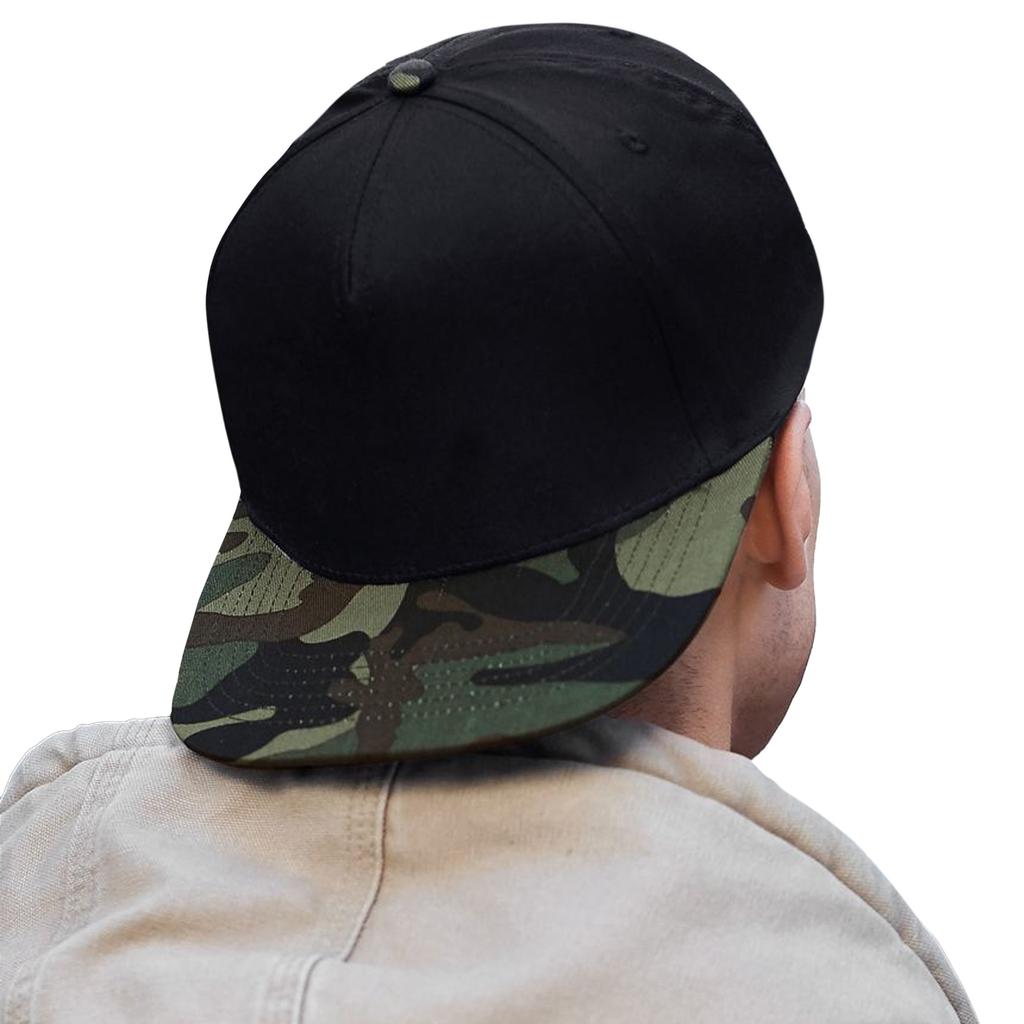 Beechfield Camouflage Retro Snapback Cap