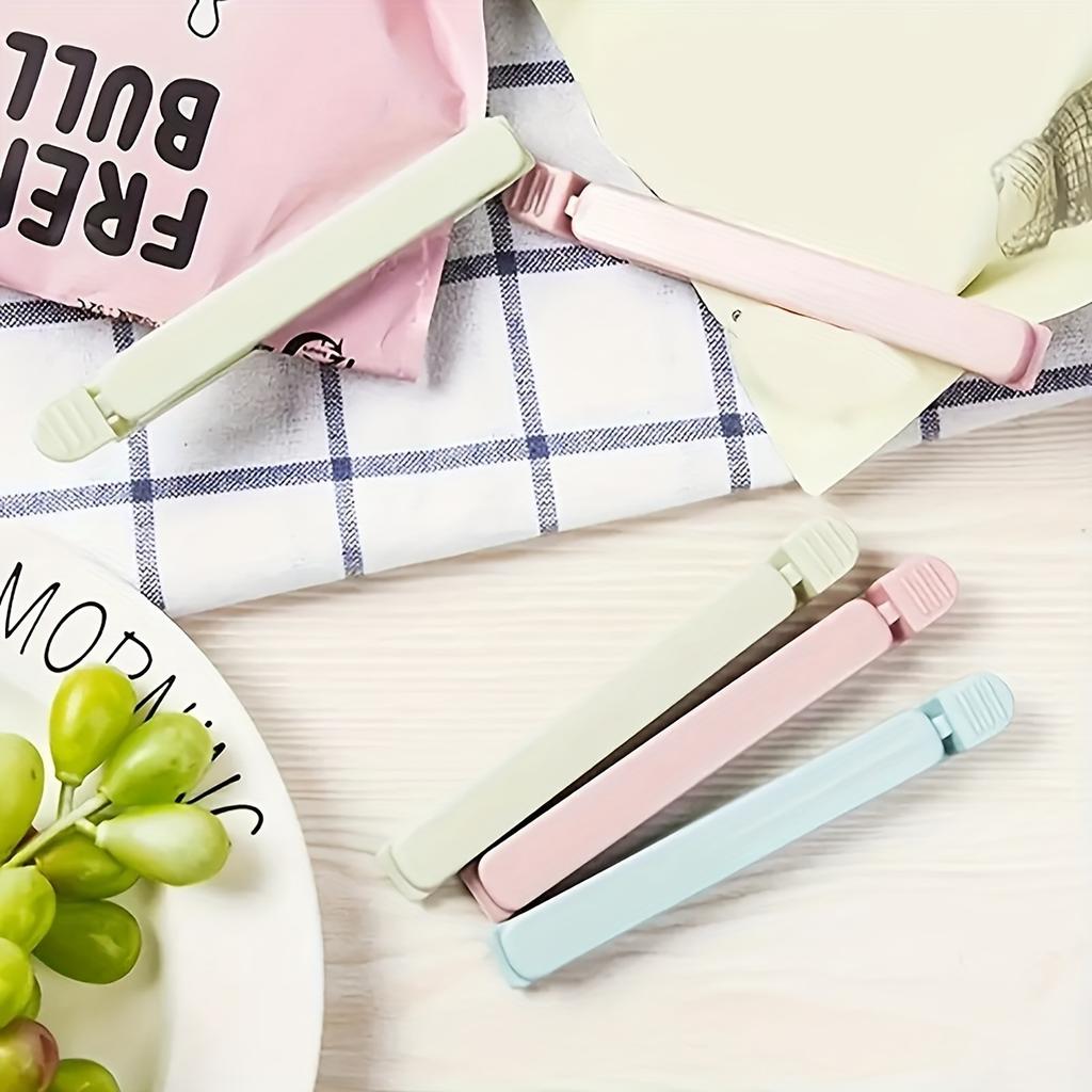 15 шт. разноцветных зажимов для чипсов в пищевых пакетах, большие/маленькие зажимы для закусок, зажимы для запечатывания пакетов для закусок