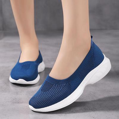 Женские сандалии, кроссовки, повседневные летние черные носки, синие легкие пляжные туфли, большой размер