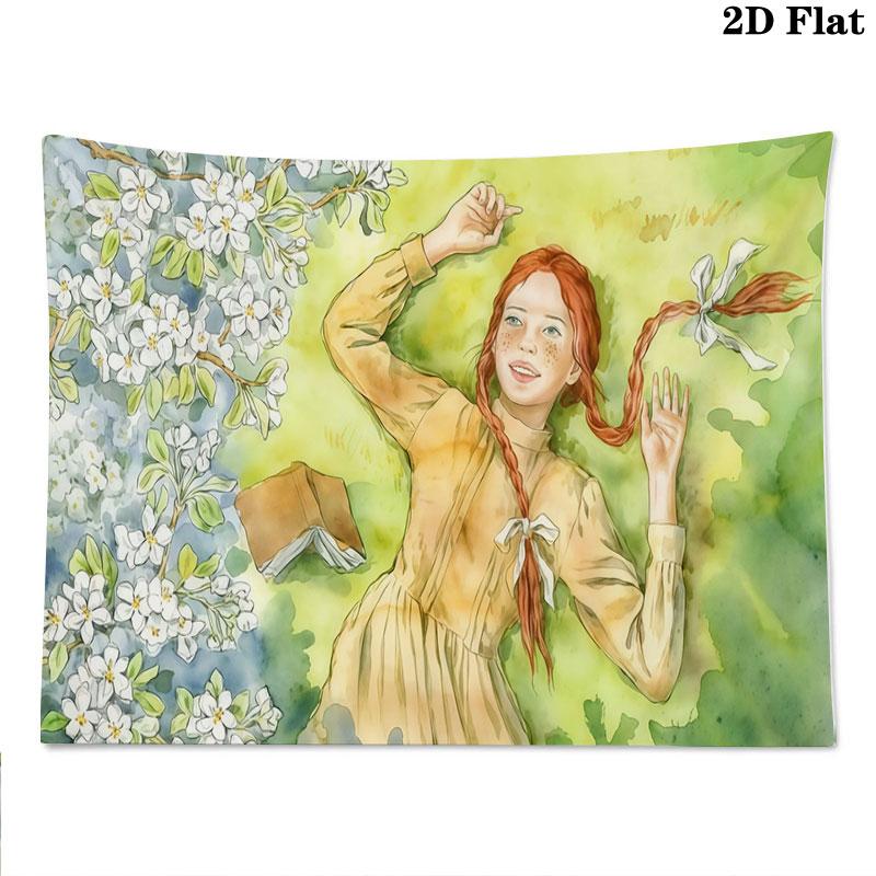 Anne Wall tapestry, aesthetic printed fabric blanket, suitable for bedroom, living room, and home decor.