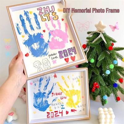 DIY Фоторамка с отпечатками рук пары - Памятный подарок на День святого Валентина для лучшего друга или парня (520 Циси Edition)