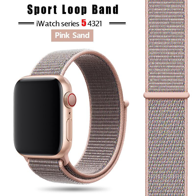 Нейлоновый спортивный ремешок для Apple Watch ремешок 44мм/40мм Apple Watch 6 SE 5 4 3 ремешок Iwatch ремешок 38мм/42мм браслет с аксессуарами для часов