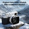Haoge LH-X200B Square Metal Lens Hood with 49mm Adapter Ring and Metal Cap for Fujifilm X100VI x-100vi x100v x100f x100t x100s - Fujifilm Camera Acces