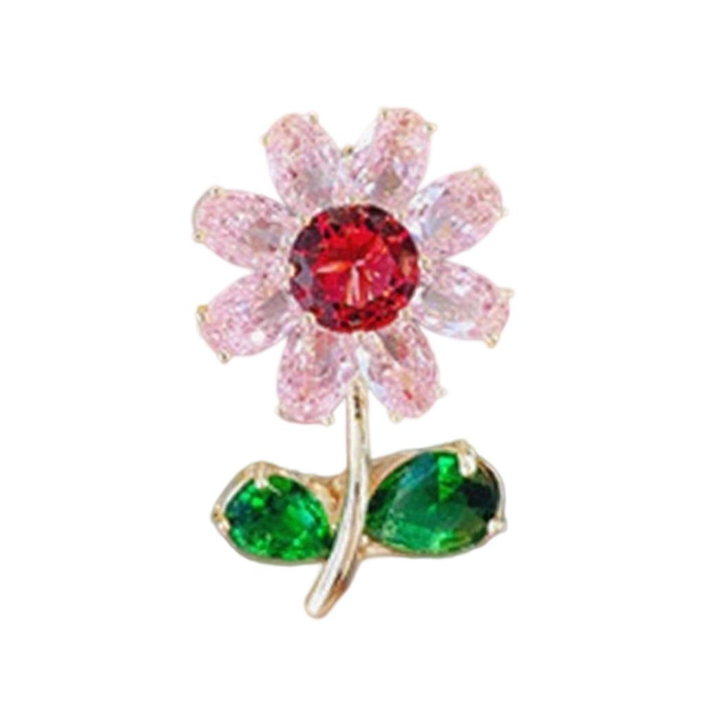 Versatile Sunflower Alloy Pin Multipurpose Decoration For Clothing Handbags Special Occasions Sturdy Wear