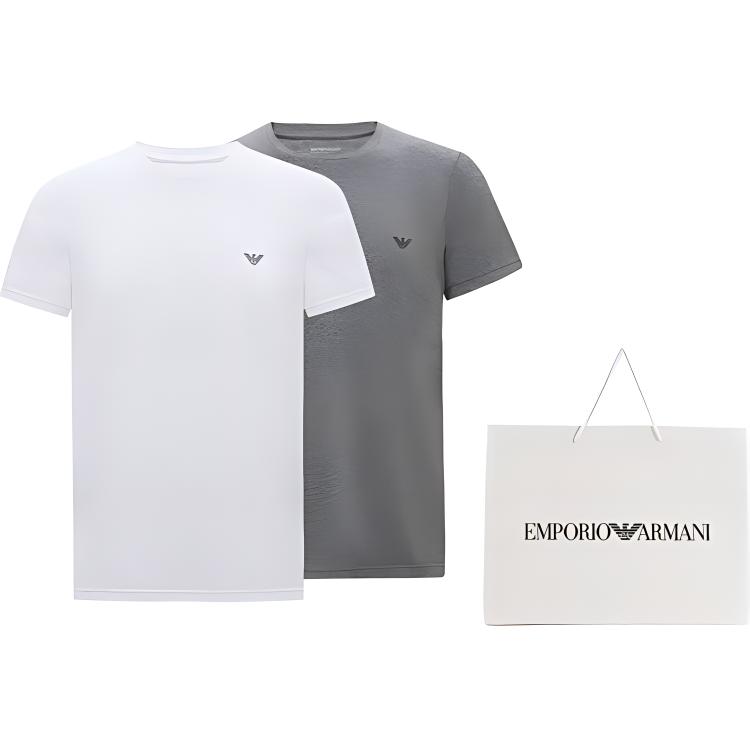 EMPORIO ARMANI SS24 T Shirt Men's 2 Pack 111267-4R720-14149