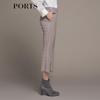 PORTS Women's Straight-Leg Plaid Pants LM9P003NFQ043