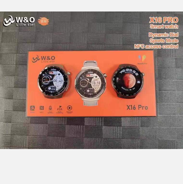 W&o X16 Pro Смарт-часы Мужские 1,53-дюймовый HD-экран Приложение Wearfit Pro NFC TIKTOK Пульт дистанционного управления Bluetooth-звонки NFC для Android IOS