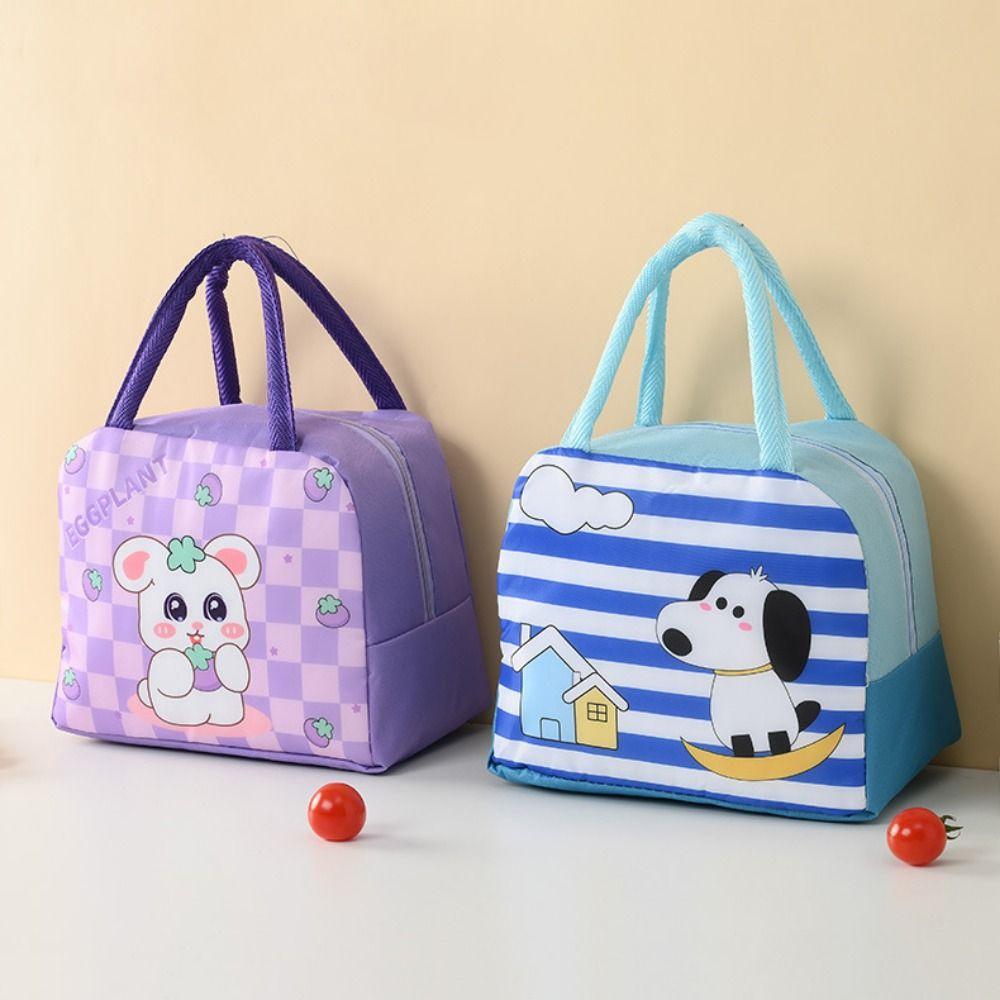 Cartoon Insulated Lunch Bag Thickened Picnic Insulated Bag Cute Portable Lunch Box Work