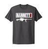 Barrett Ammunition Оружие Огнестрельное оружие Логотип Унисекс Угольно-серый Футболка Унисекс Футболка