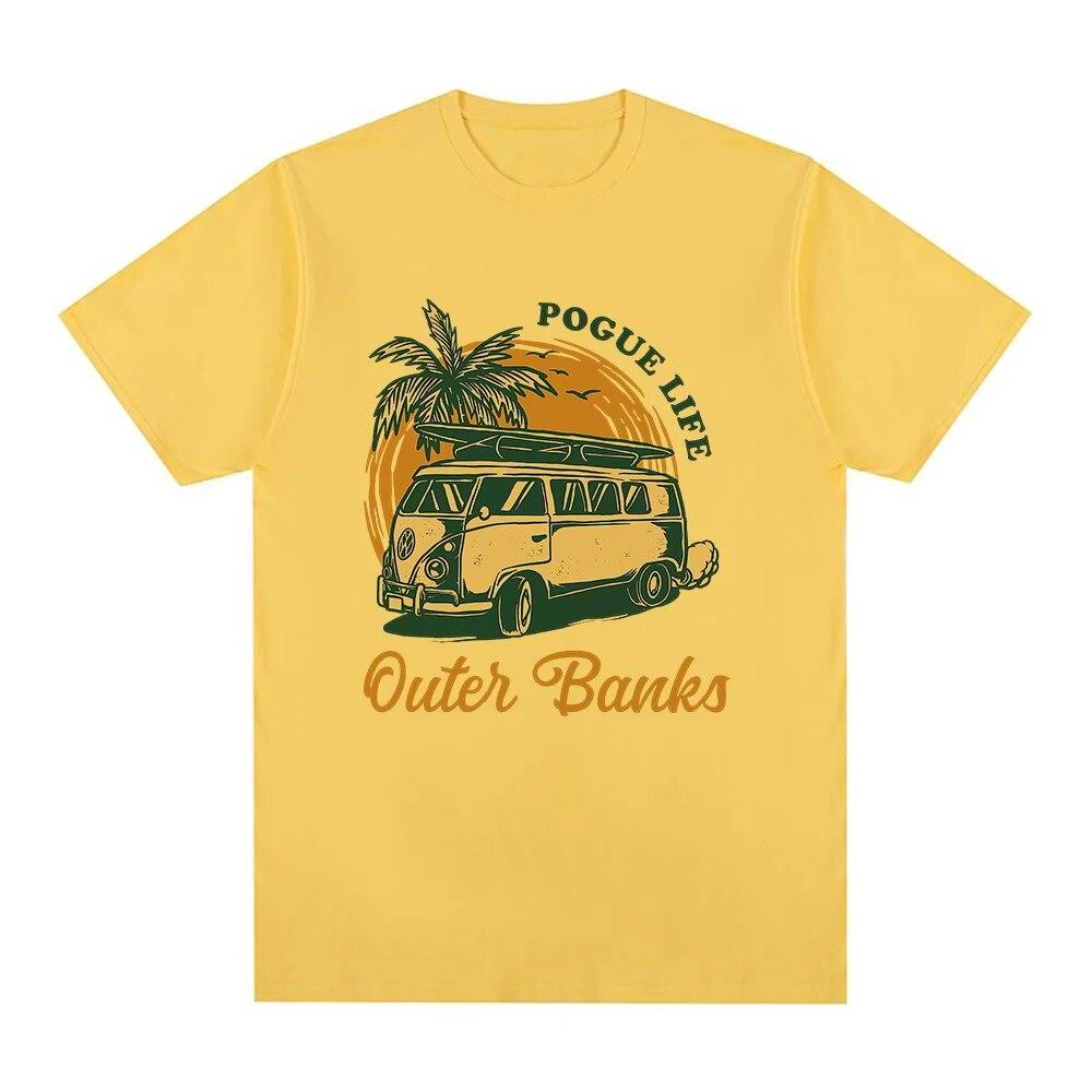 Футболка Outer Banks 3, женские хлопковые футболки с эстетическим рисунком Pogue Life, унисекс OBX North Carolina John B JJ Maybank, хлопковые футболки