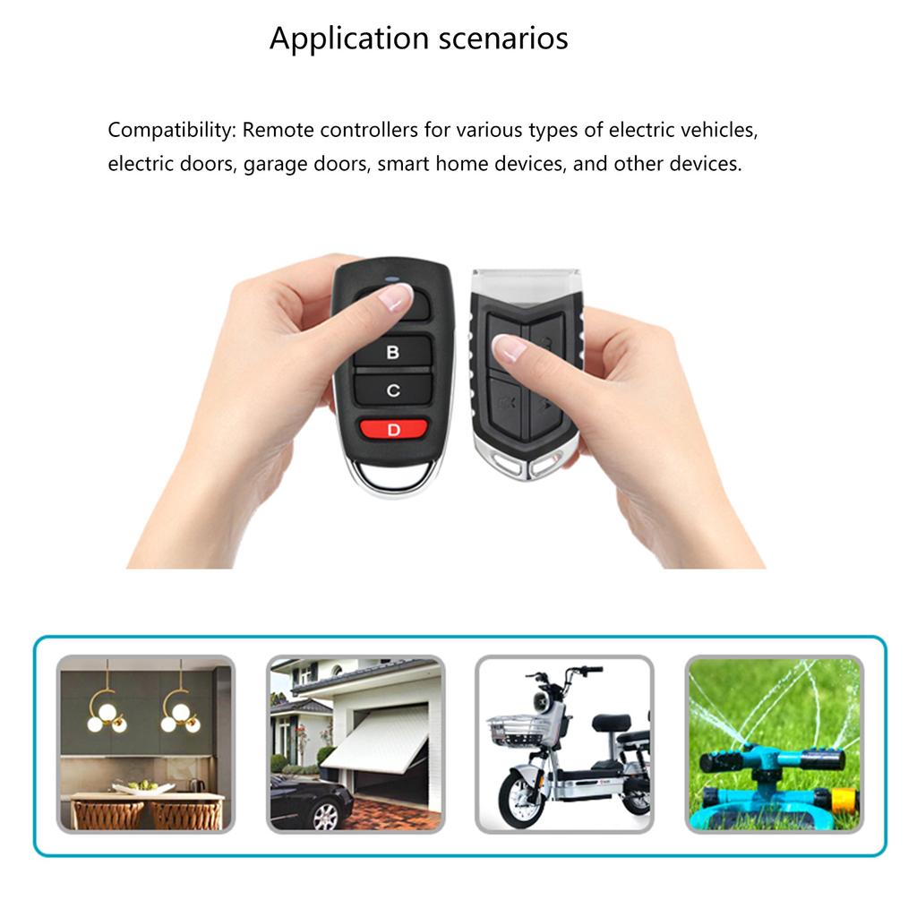 280-915MHz Remote Control with Copy Function RF Transmitters Auto Cloner Duplicators for Electric Car Rolling Door