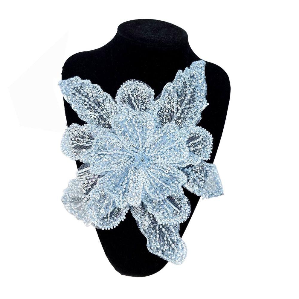 Блестящий Цветок Многослойные Аппликации Брошь для Одежды Аппликация для Одежды Нашивки для Одежды Женщины