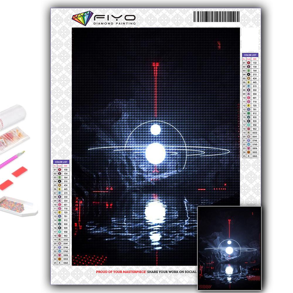 5D алмазная живопись, полный алмаз, киберпанк, геометрическая эстетика, алмазная живопись, ручная работа, сделай сам, алмазная мозаика, картина, украшение для дома
