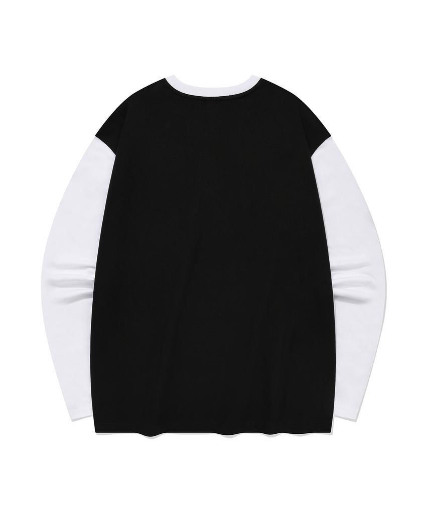 SAINTPAIN Sp Circle Logo Line Long Sleeve - Black