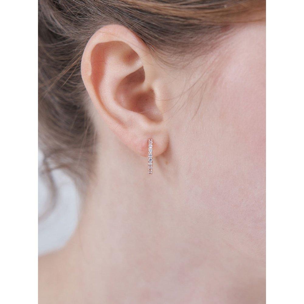 14K Gf Round Stone Earrings Elgpee570