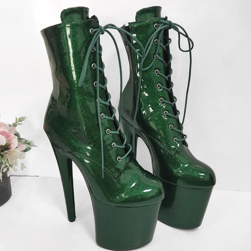 Ботильоны на тонком каблуке 20 см, обувь на платформе, женские пикантные туфли-лодочки для ночного клуба, туфли-лодочки для танцев на пилоне