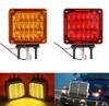 2 шт. 39LED Фонарь для прицепа Двусторонний Маркер Боковые Фонари 12-24V Светодиодный Фонарь для грузовика Стоп Задний ход Стоп-сигнал Указатель поворота Задние Фонари Красный Янтарный