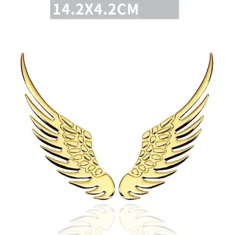 Angel Wing Sticker 3d Three-dimensional Metal Car Decoration Decal Logo Chrome Plated Car Modification