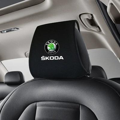Чехол на подголовник автомобиля Автомобильная подушка под голову Наволочка Автомобильная наклейка Для Skoda SUPERB RAPID KAROQ FABIA YETI Octavia KAMIQ KODIAQ