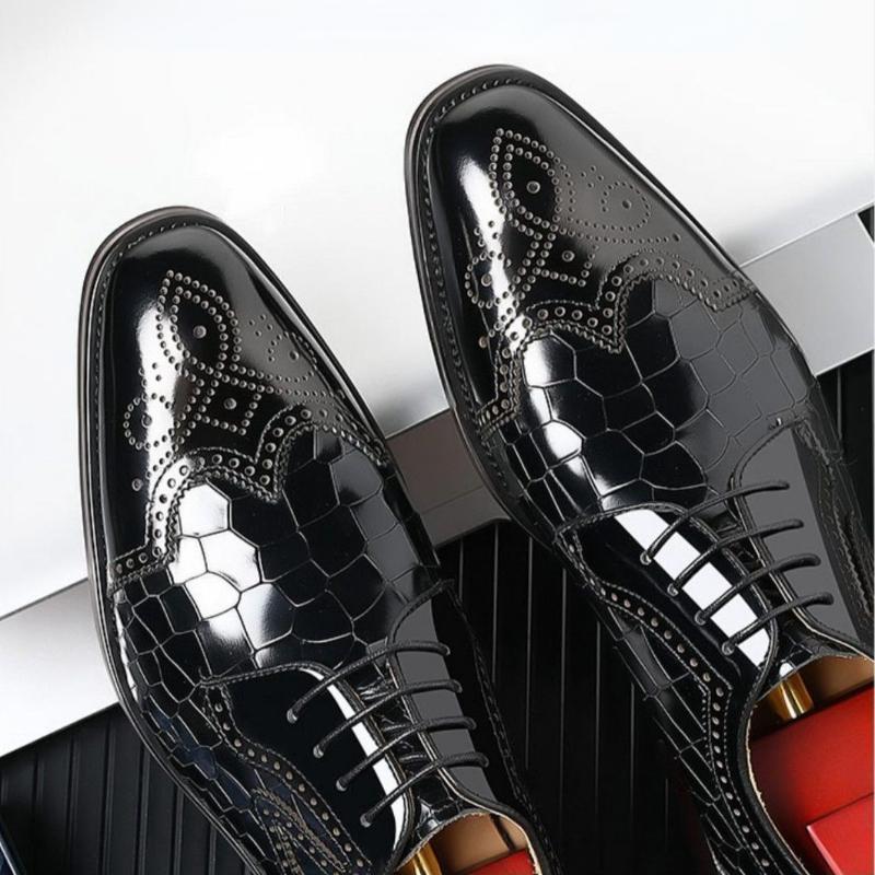 Мужские лоферы из крокодиловой кожи, броги, дизайнерские мужские формальные модельные туфли, кожаные туфли на шнуровке, офисные деловые свадебные оксфорды