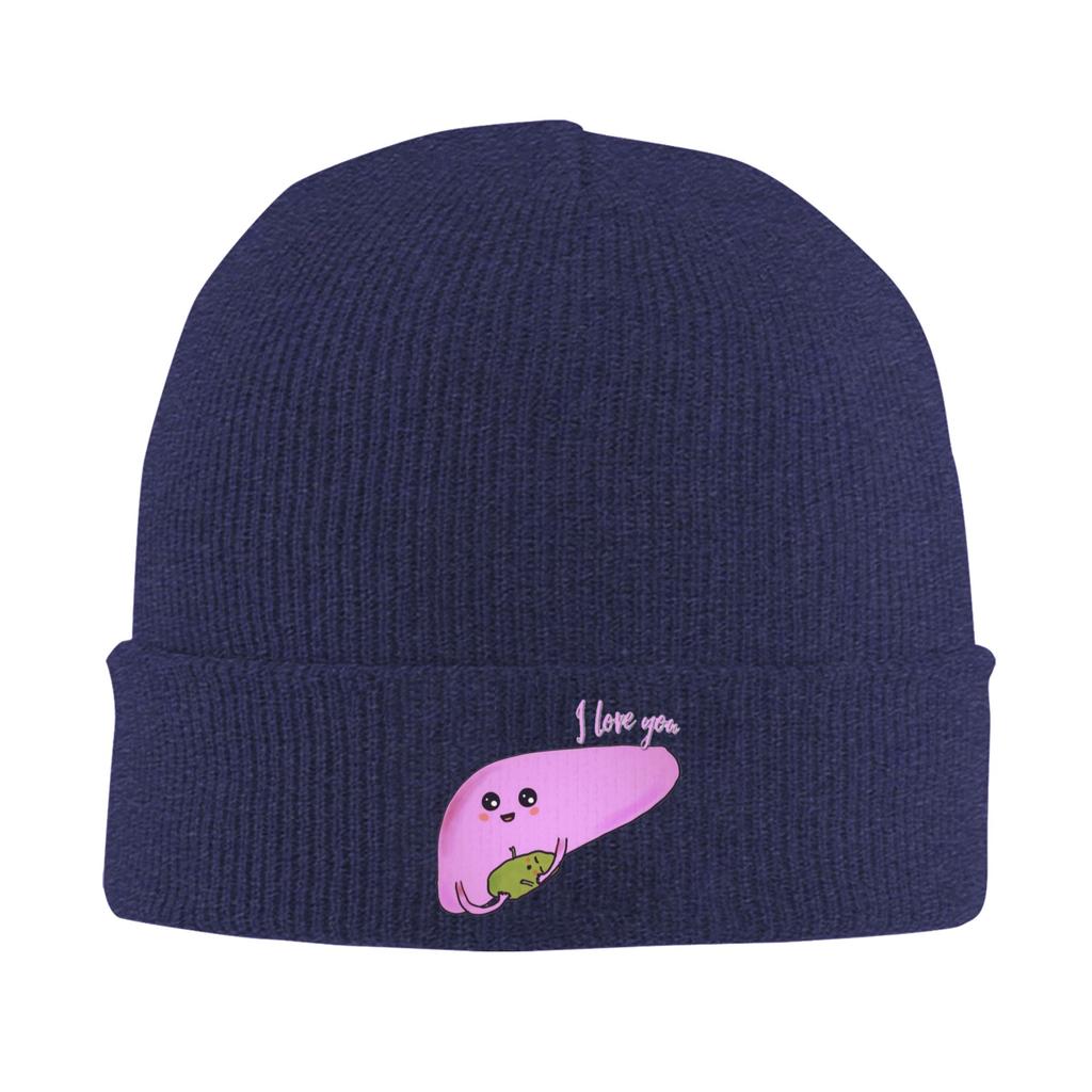 Cute liver and gallbladder Warm Knitted Cap Winter Knit Bonnet Hat Skullies Beanies Hip Hop Caps for Unisex