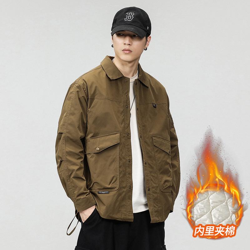 Модная брендовая куртка мужская американская сезонная бархатная куртка с тремя лацканами