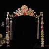 Zinc Zinc Alloy Hair Accessories Plastic Bride Coronet Ancient Bridal Headwear  Hanfu