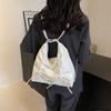 Korean Version of Fashionable Simple Large-capacity Bag Women's 2025 Summer New Bow Underarm Bag Premium Backpack