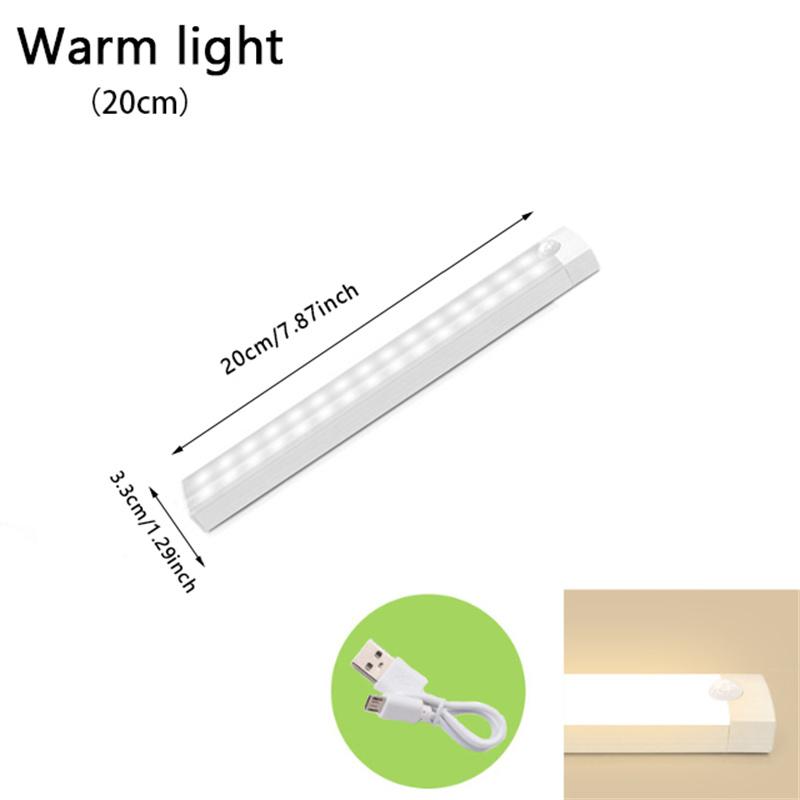 Светодиодный датчик движения, беспроводной ночник, спальня, кухня, шкаф, освещение прохода, шкаф, лестница, магнитный ночник