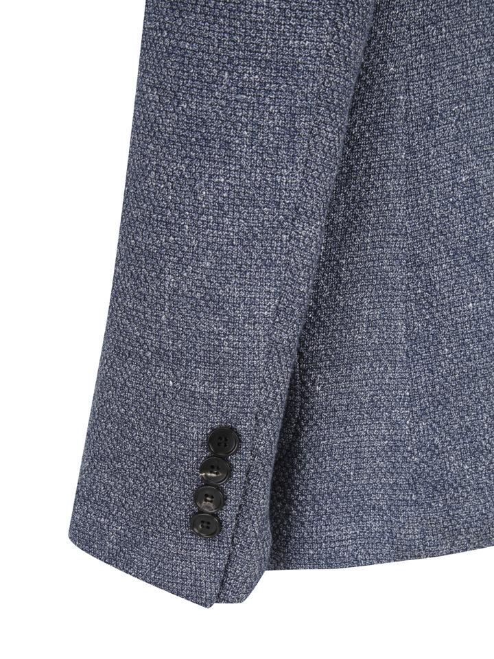 And Z Men'S) Linen Blend Jersey-Like Single Jacket_Bzf3Kg1301Bl