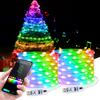 Christmas Tree Multicolor Lights Smart Bluetooth App Control 5V USB LED String Lamp Remote Control Garland Fairy Lights Decor